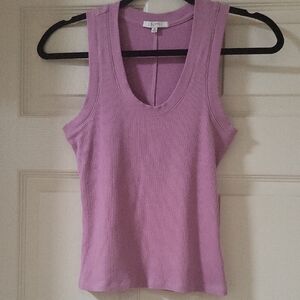 ZSupply Women's Mauve Ribbed Tank Top XS